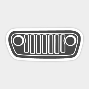 Jeep grill Sticker